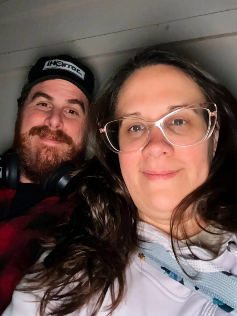 Gabrielle and Jody podcast picture together