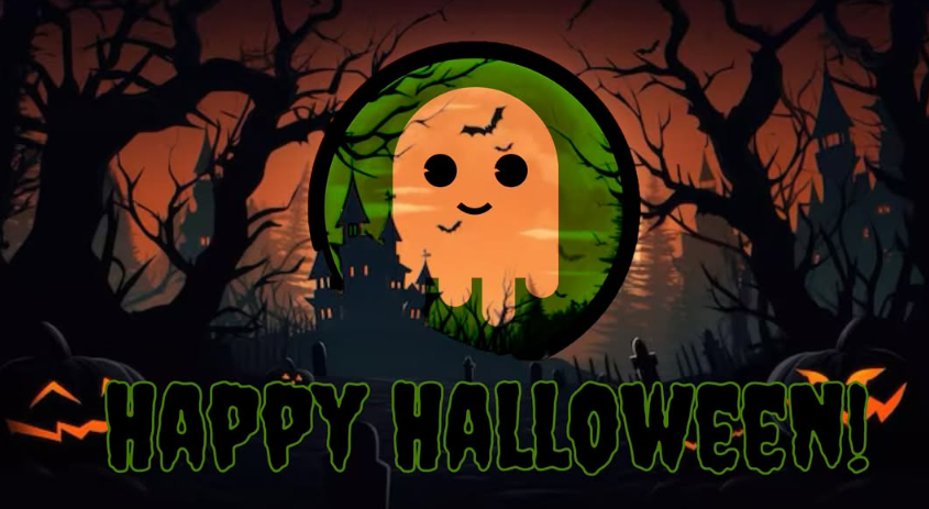 Ghost Bros Happy Halloween banner