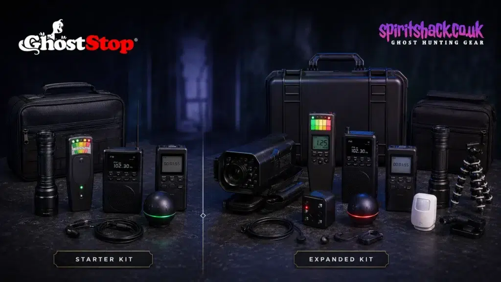 Ghost hunting equipment starter kit compared with expanded paranormal investigation kit