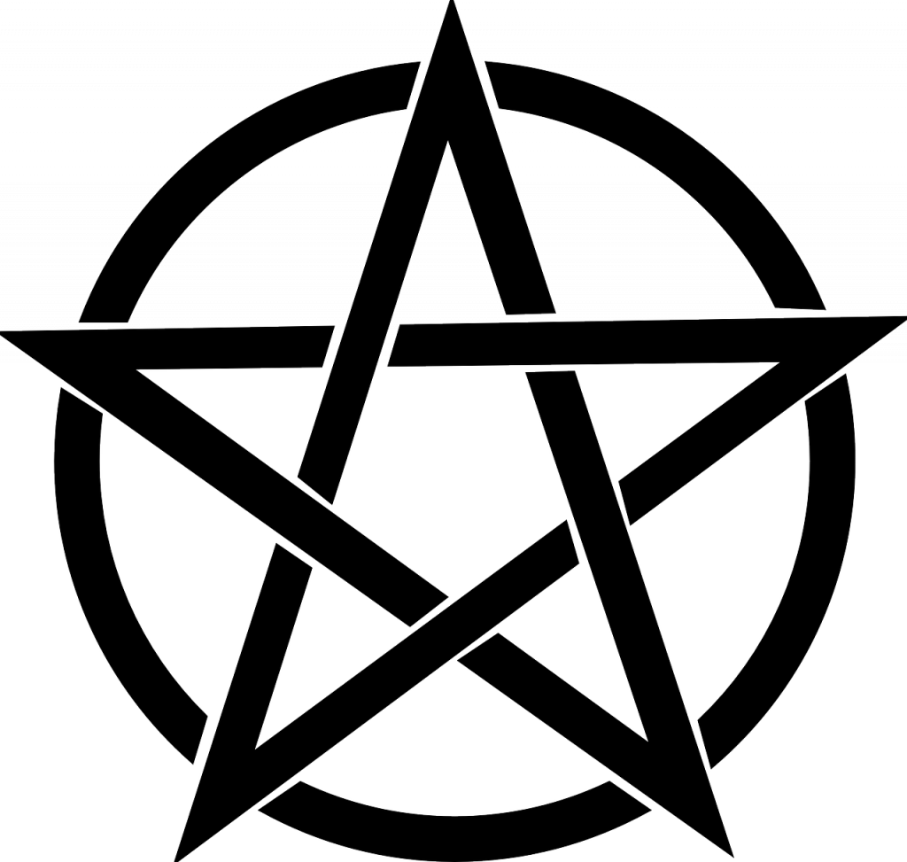 pentagram, black, magic