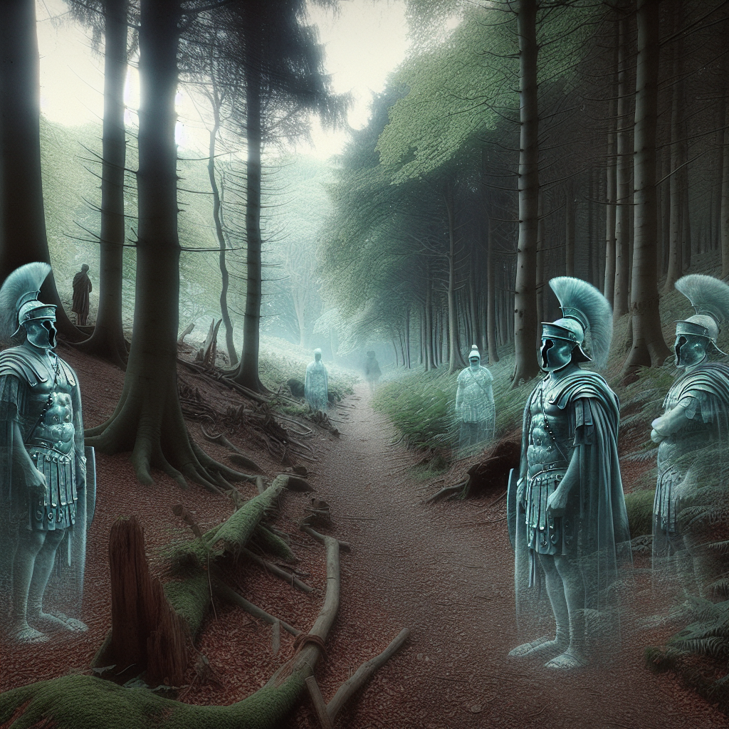 Ghost Roman Soldiers Haunted Woods