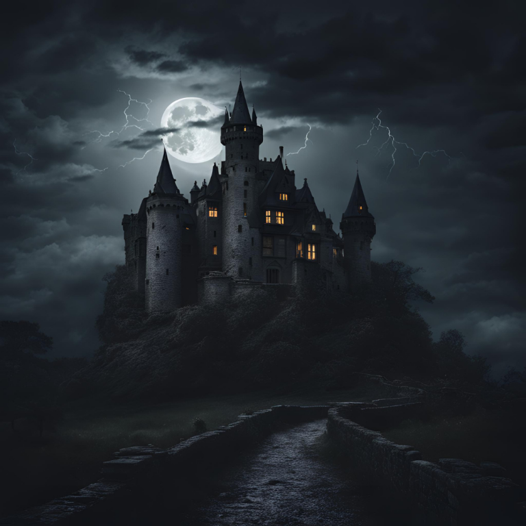 Haunted Castle, Lightening, Big Moon