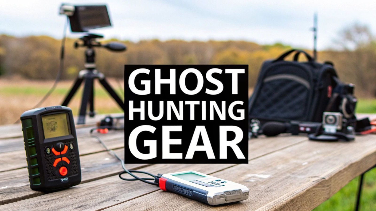 Best Ghost Hunting Equipment picture of camera, EMF, Voice Recorder